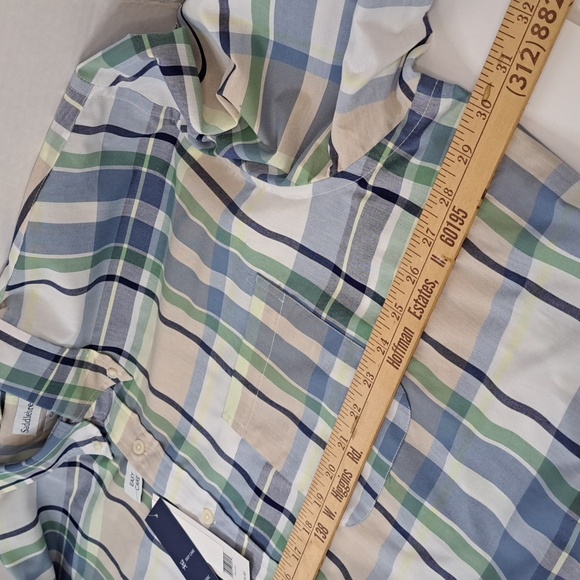 Saddlebred Men's Big & Tall Plaid Button Down Shirt 3X Easy Care - Picture 7 of 8